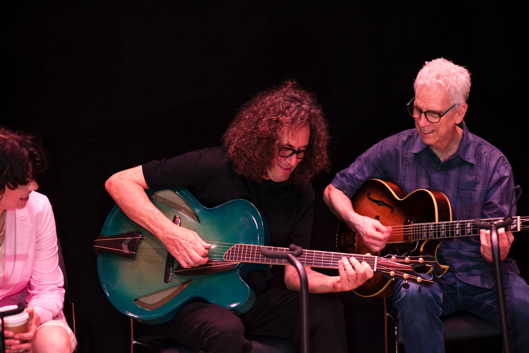 Paul Ricci and Steve Cardenas playing together at Brooklyn Guitar Feast II.